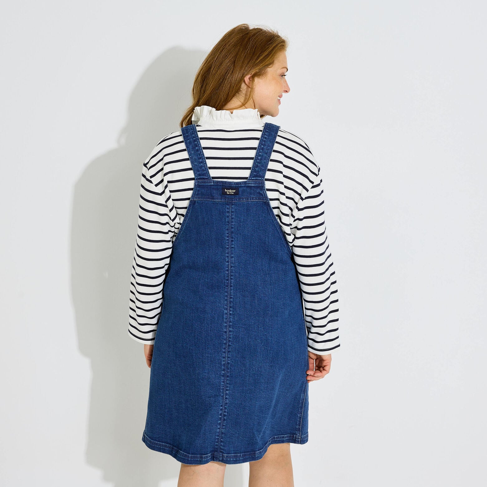 Robe chasuble en jean femme - STONE