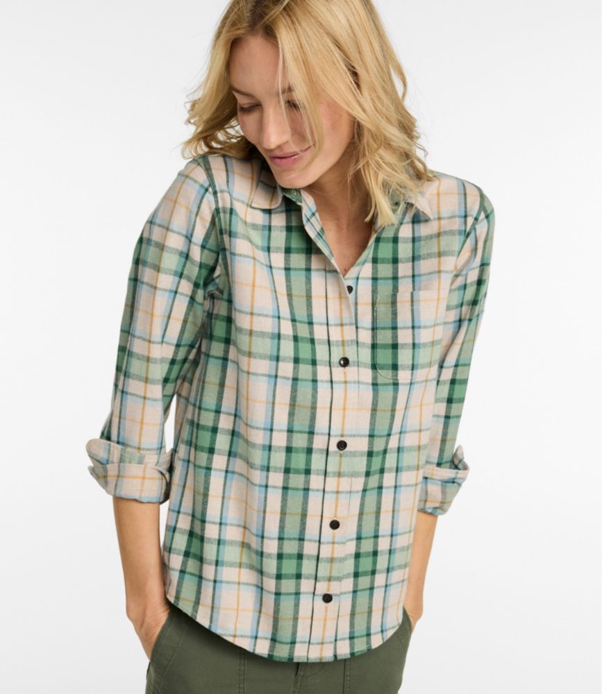 Women's Scotch Plaid Flannel Shirt, Relaxed - Washed MacNeil