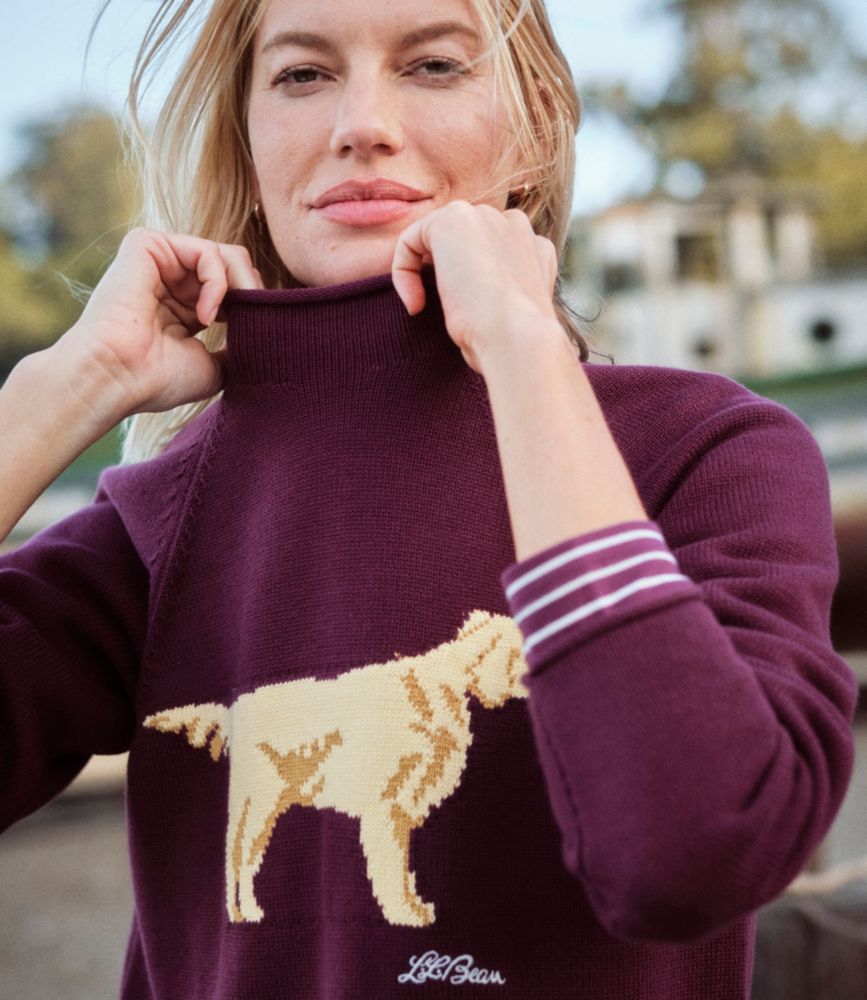 Women's The Original Double L® Sweater, Novelty Rollneck