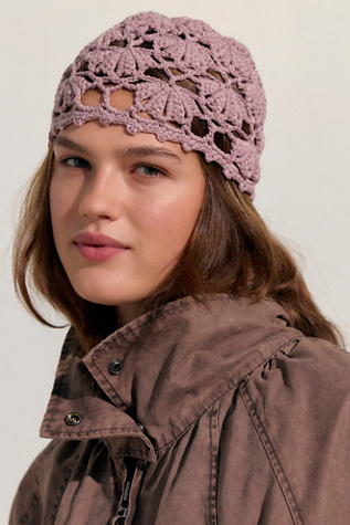 Cora Crochet Knit Skull Cap