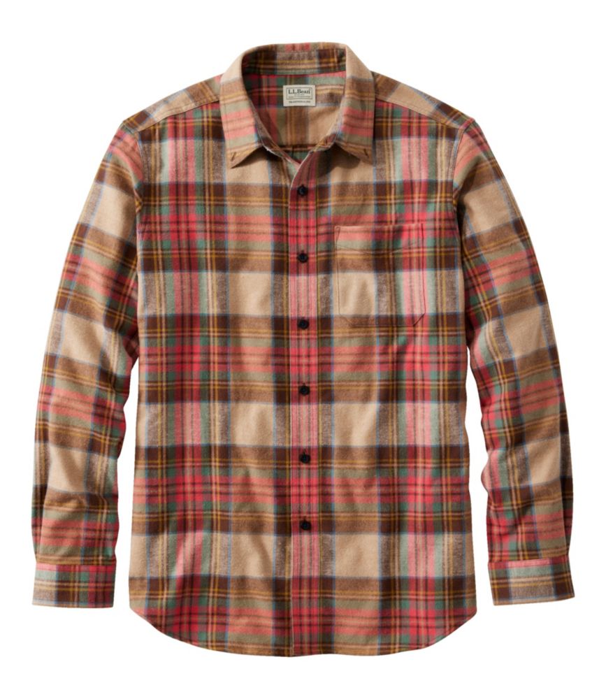 Men's Scotch Plaid Flannel Shirt, Traditional Fit - MacLeod Dress Weathered