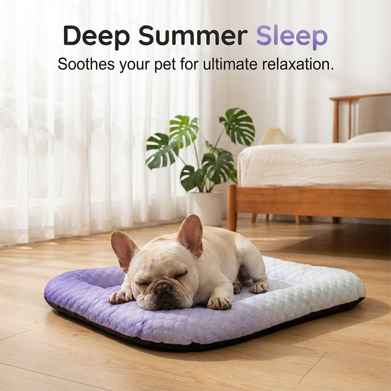 Pet Cooling Pad Mat For Dogs And Cats - Ice Silk Summer Cool Bed Blanket In Gradient Colours
