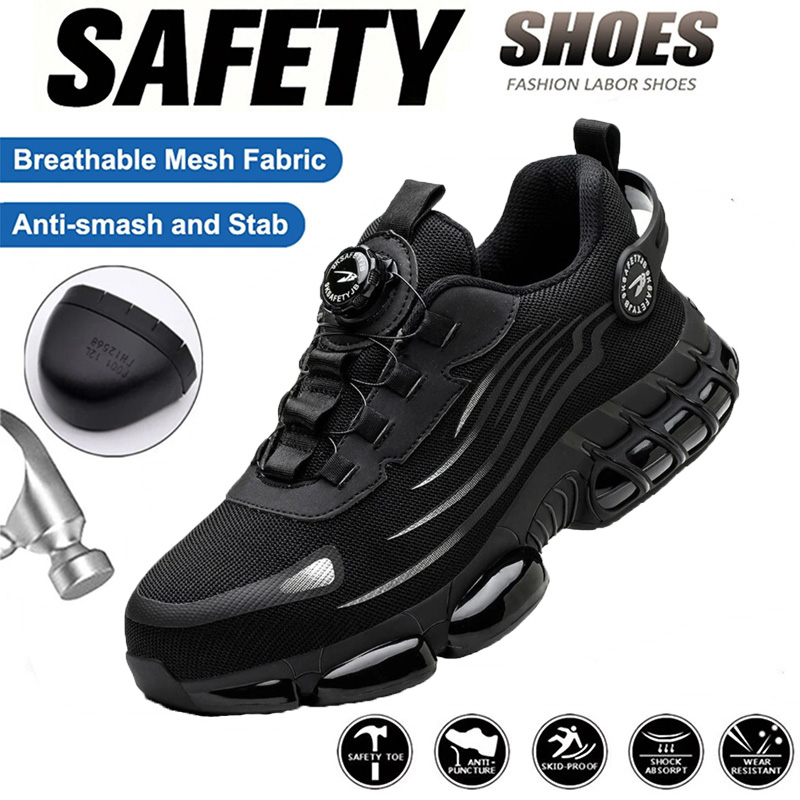 Men’s Dial Lace Slip Resistant Work Sneakers