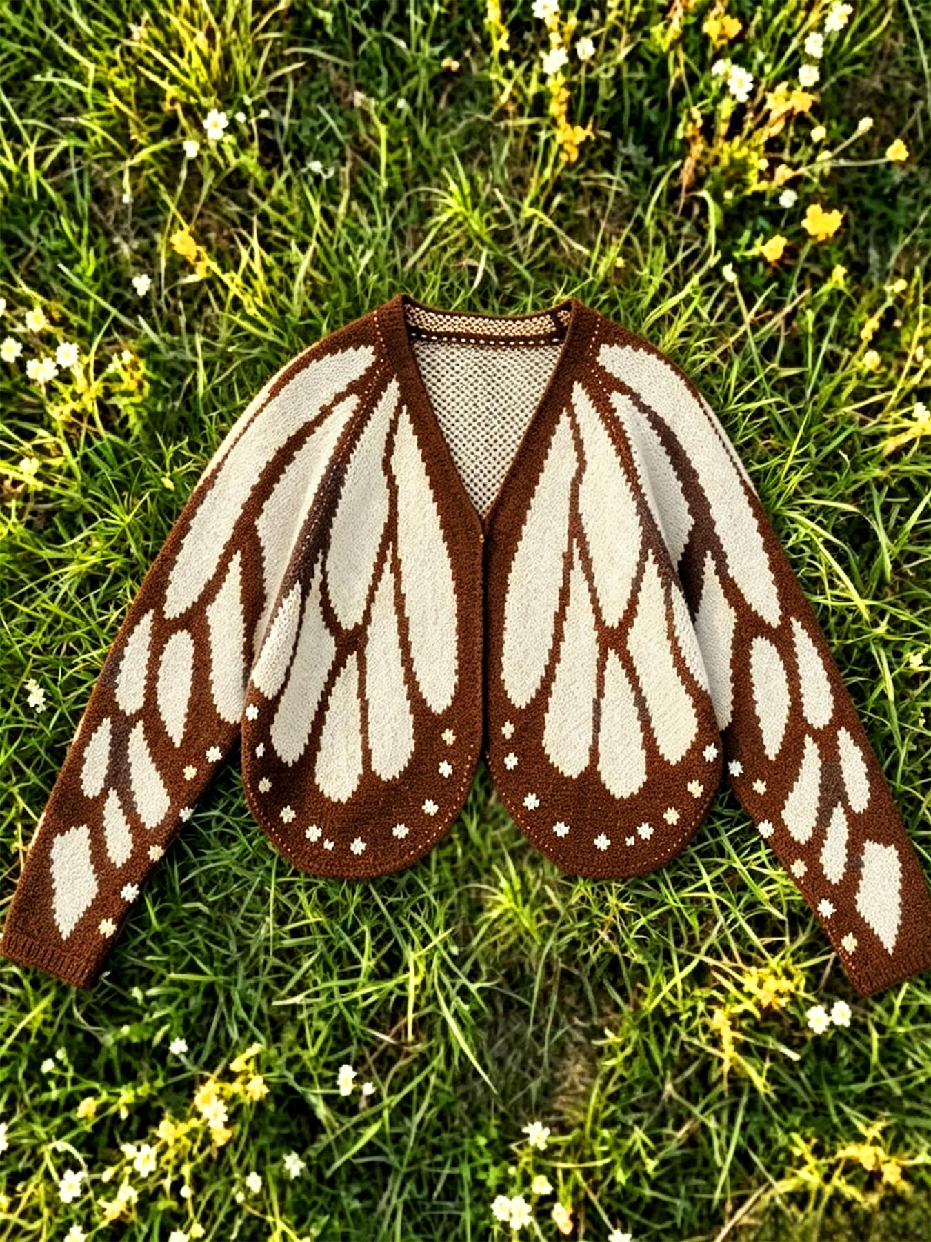 Women's Trendy Butterfly Wings Knit Cardigan