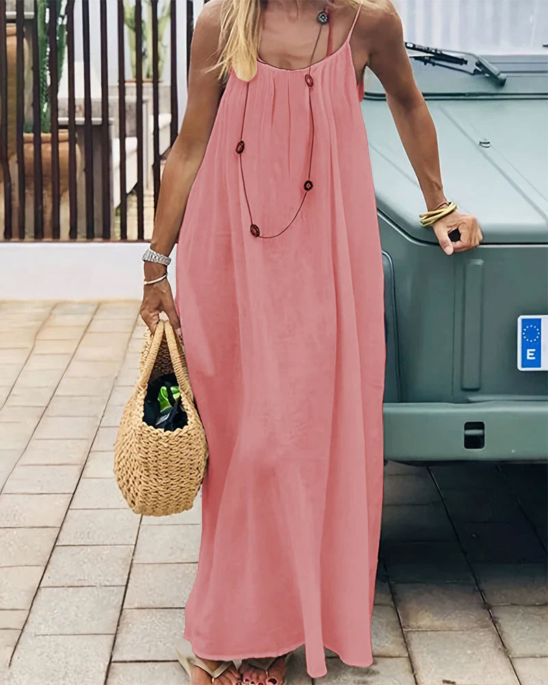 Women's Solid Color Backless Cami Dress(Buy 2 Free Shipping)