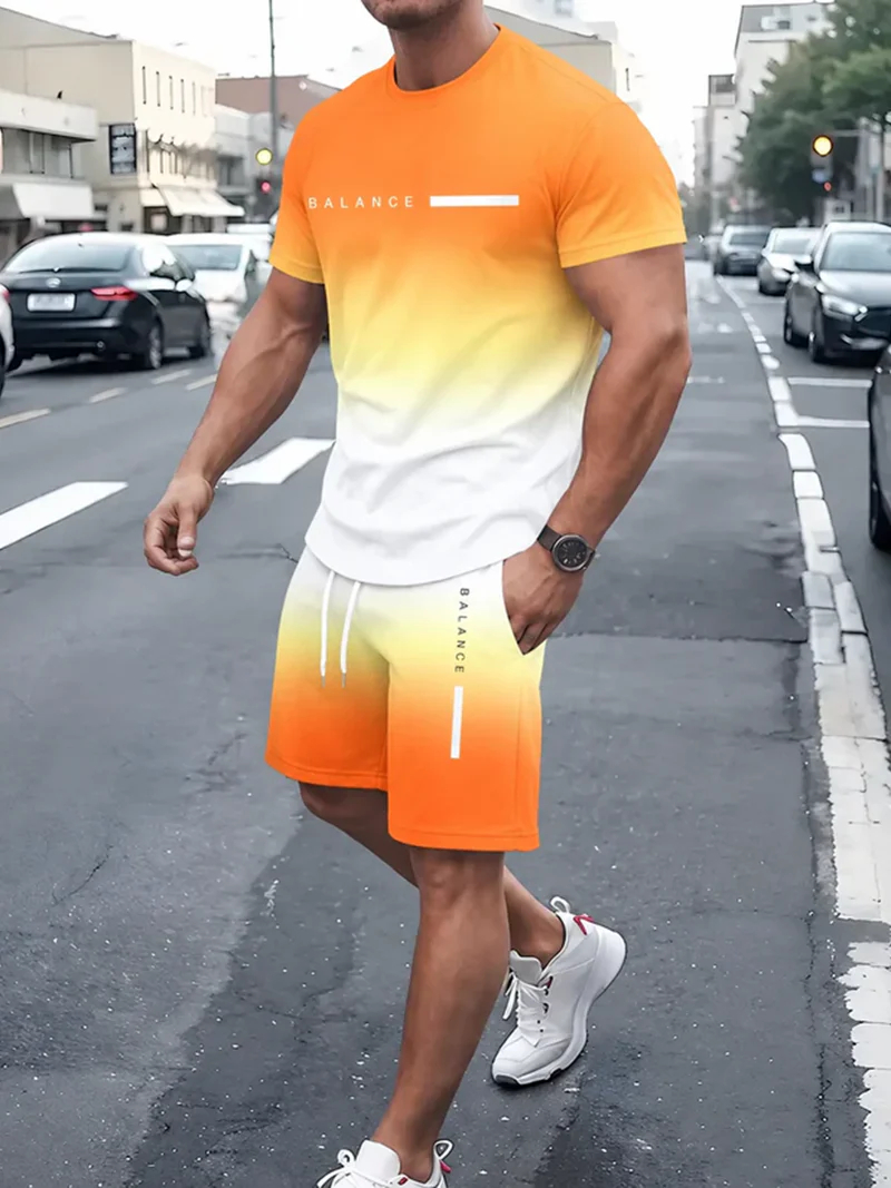 🔥Men's Gradient Fitness 2-Piece Set