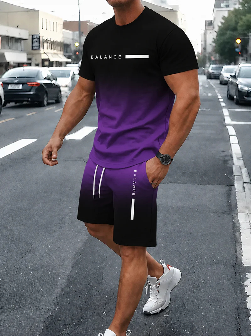 🔥Men's Gradient Fitness 2-Piece Set