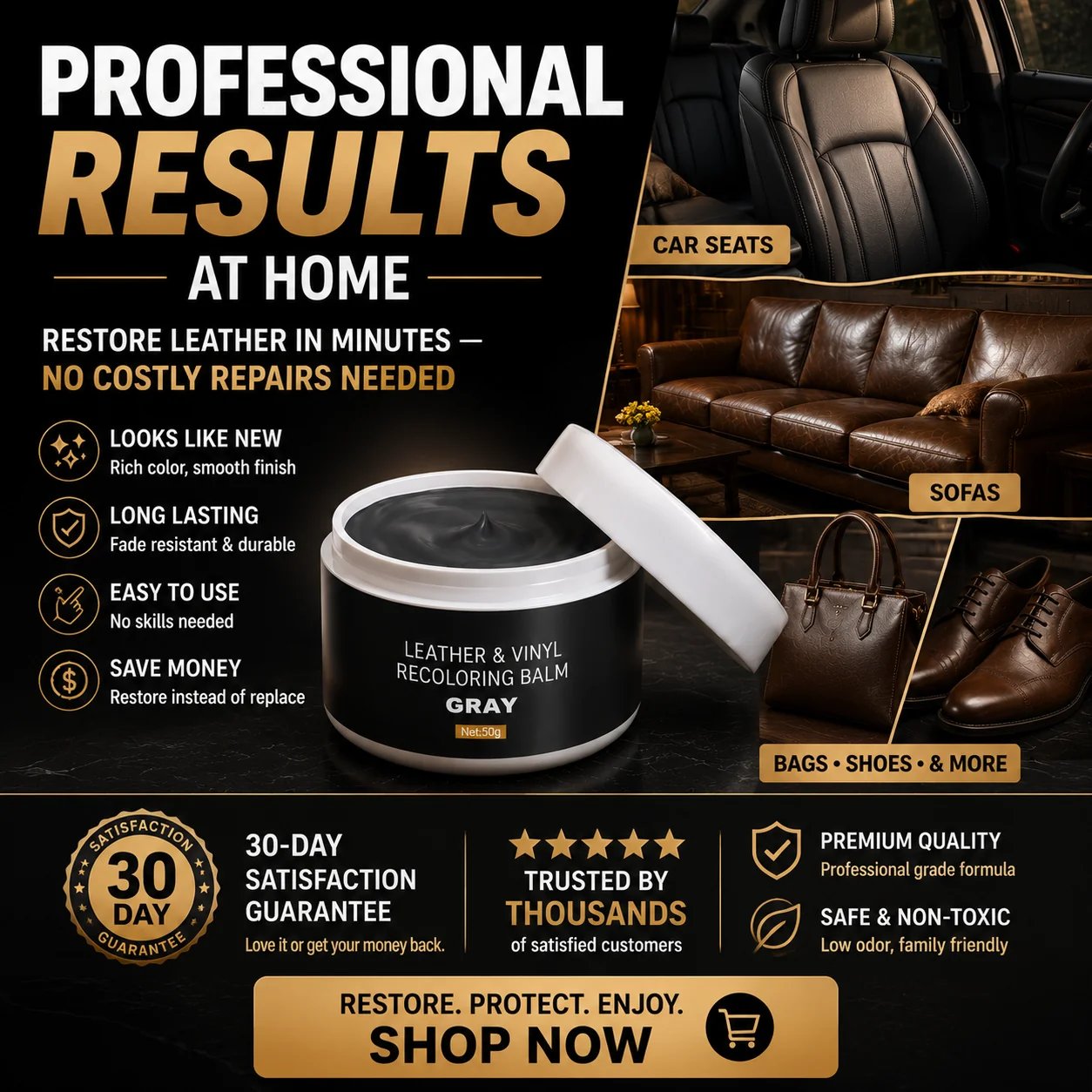 Leather restoration at home