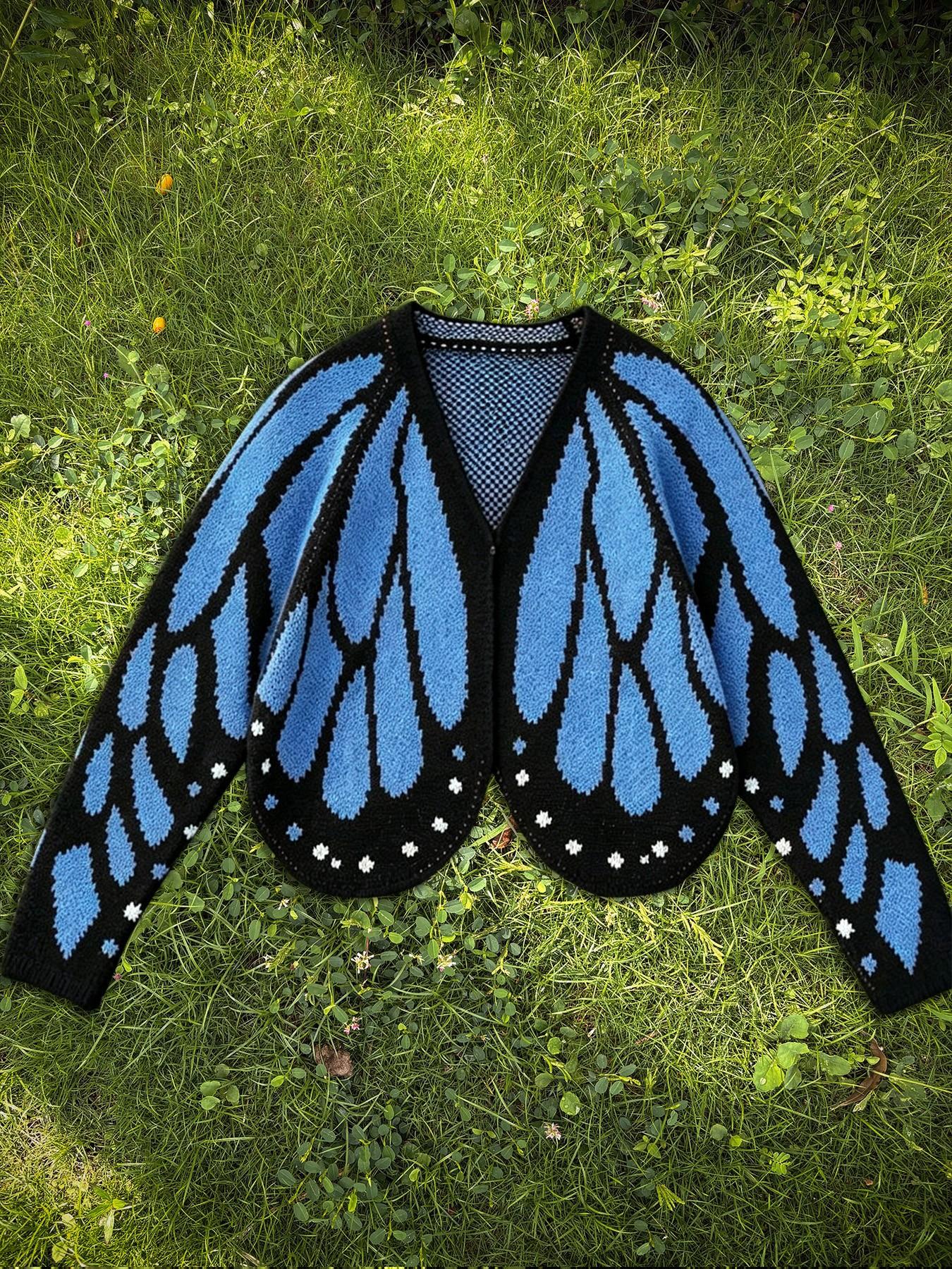 Women's Trendy Butterfly Wings Knit Cardigan