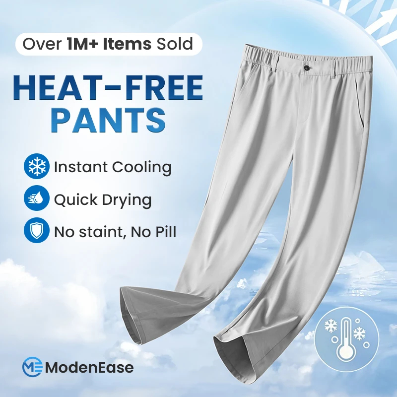 ModenEase - Ultra Comfort Ice Silk Flexible Casual Pants