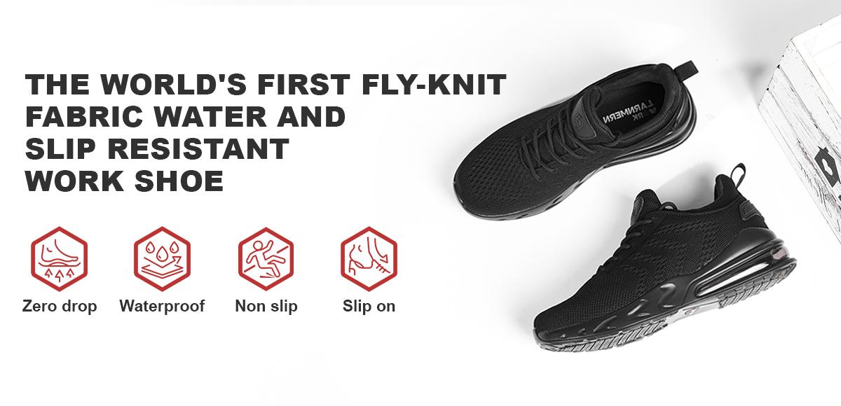 【SummerFinds】Upgraded SRC oil-resistant non-slip work shoes with four-way stretch waterproof fly knit. Light lace-up closed-toe black sneakers for men & women, great for chefs, nurses, kitchen/hospital staff. TikTok Back to School #tiktokshopsummersale 【SummerFinds】Upgraded SRC oil-resistant non-slip work shoes with four-way stretch waterproof fly knit. Light lace-up closed-toe black sneakers for men & women, great for chefs, nurses, kitchen/hospital staff. TikTok Back to School #tiktokshopsummersale