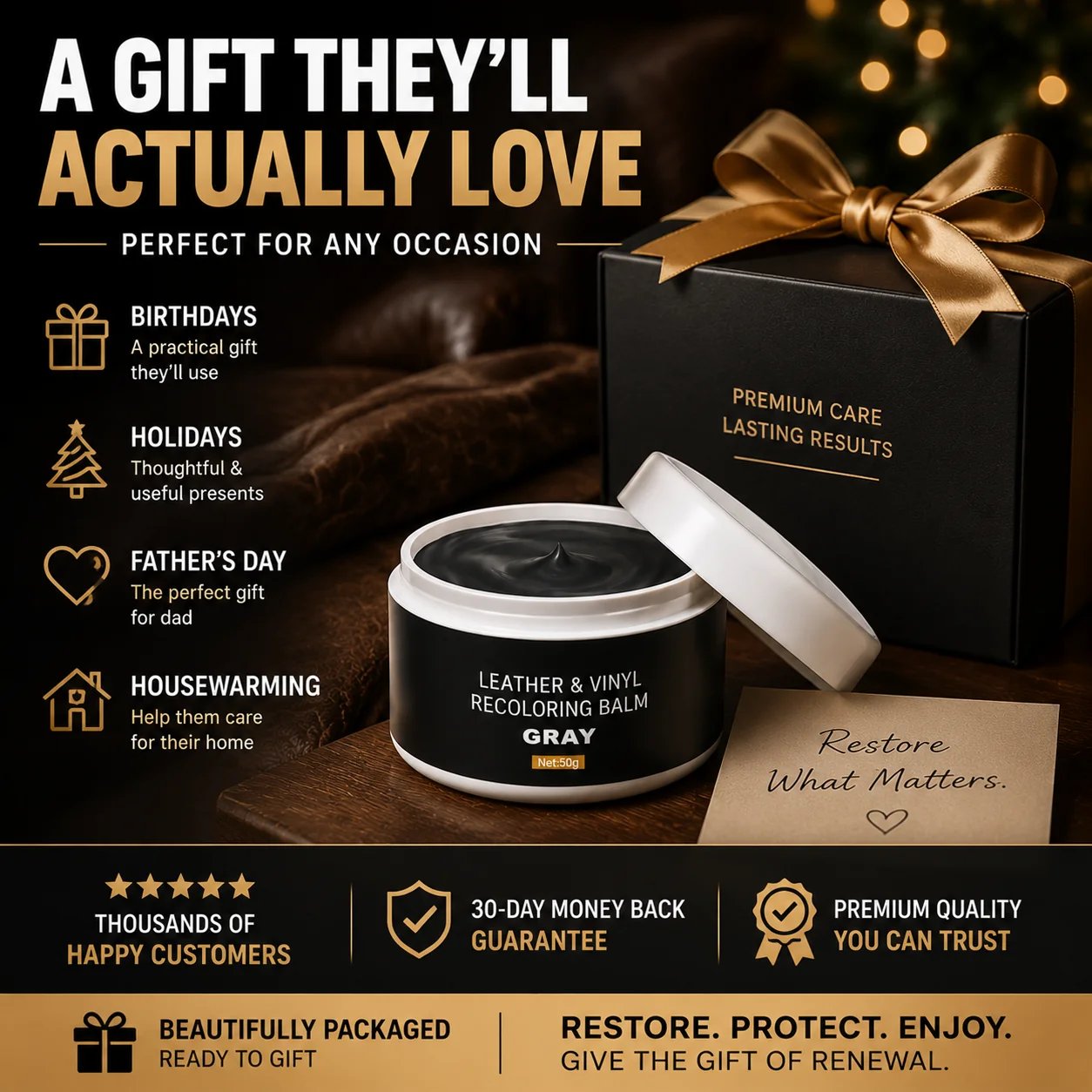 Leather care gift kit