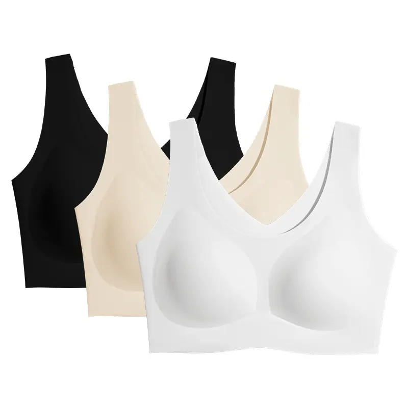 Moda Vibe Women's Seamless Bra, Full-Cup, Wire-Free, Wide Straps, Comfortable and Breathable Sides, Highly Stretchy Fabric 