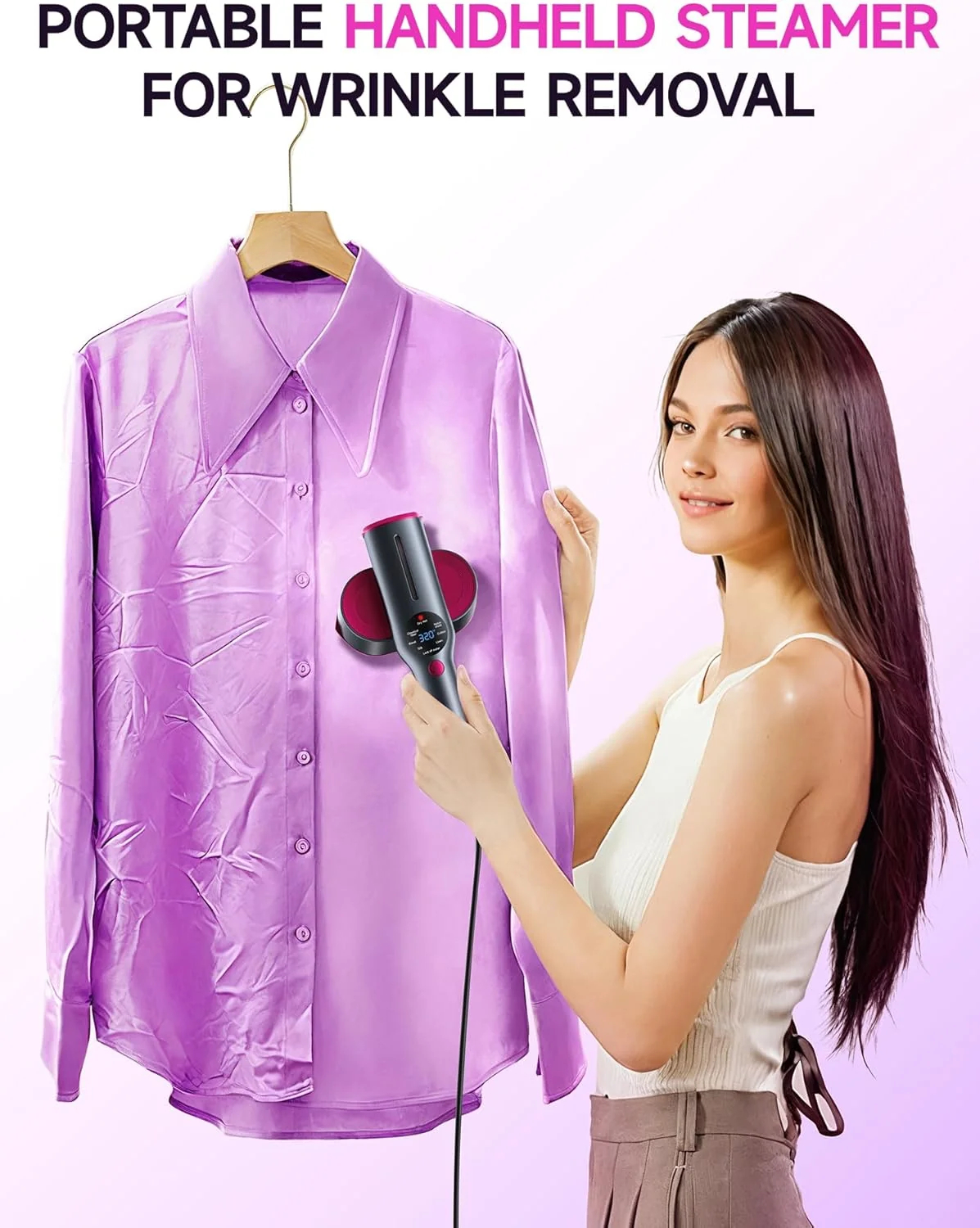 Fast Heat-Up 2-in-1 Garment Steamer& Travel Essentials