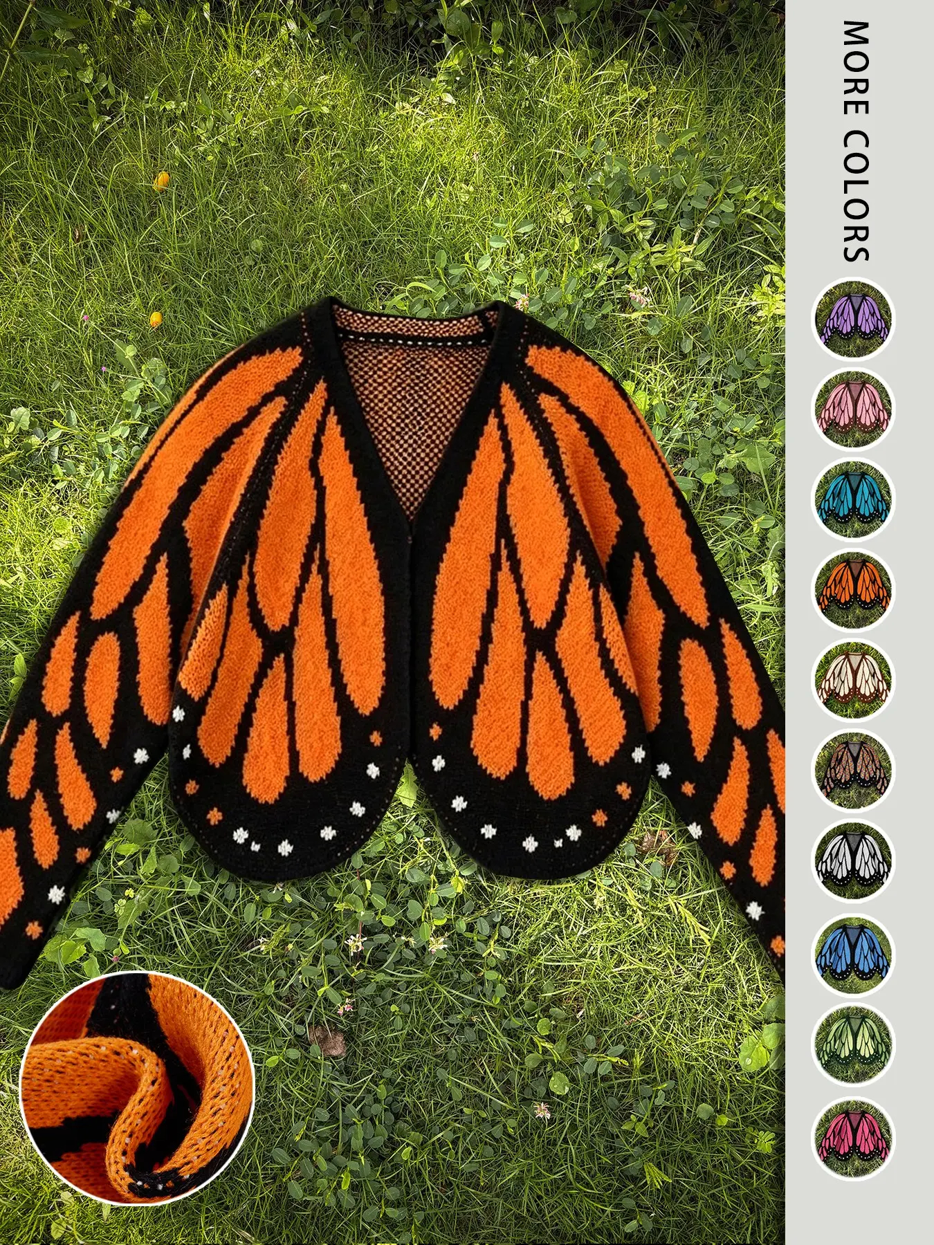Women's Trendy Butterfly Wings Knit Cardigan