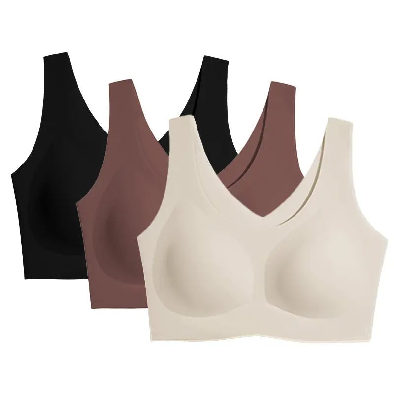 Moda Vibe Women's Seamless Bra, Full-Cup, Wire-Free, Wide Straps, Comfortable and Breathable Sides, Highly Stretchy Fabric 