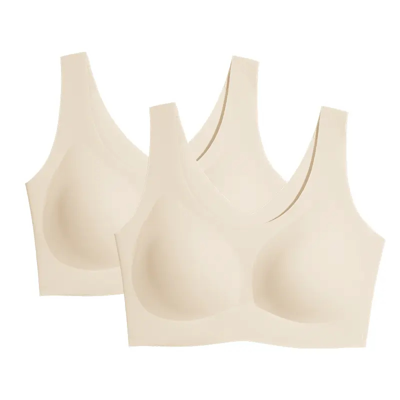Moda Vibe Women's Seamless Bra, Full-Cup, Wire-Free, Wide Straps, Comfortable and Breathable Sides, Highly Stretchy Fabric 