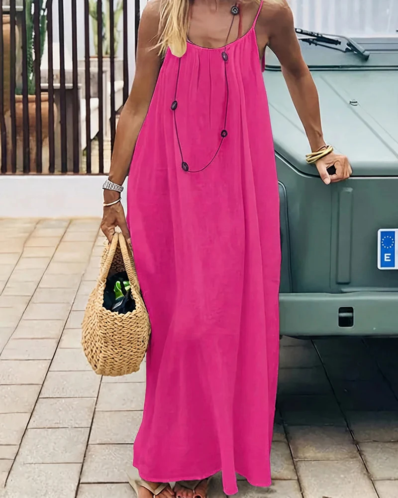 Women's Solid Color Backless Cami Dress(Buy 2 Free Shipping)