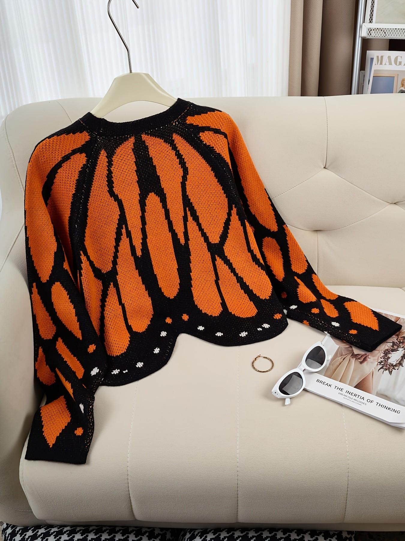 Women's Trendy Butterfly Wings Knit Cardigan, Front Open V Neck, Bat Sleeve Short Design, Casual Fashion Knitwear Knit Coat for Vacation Parties