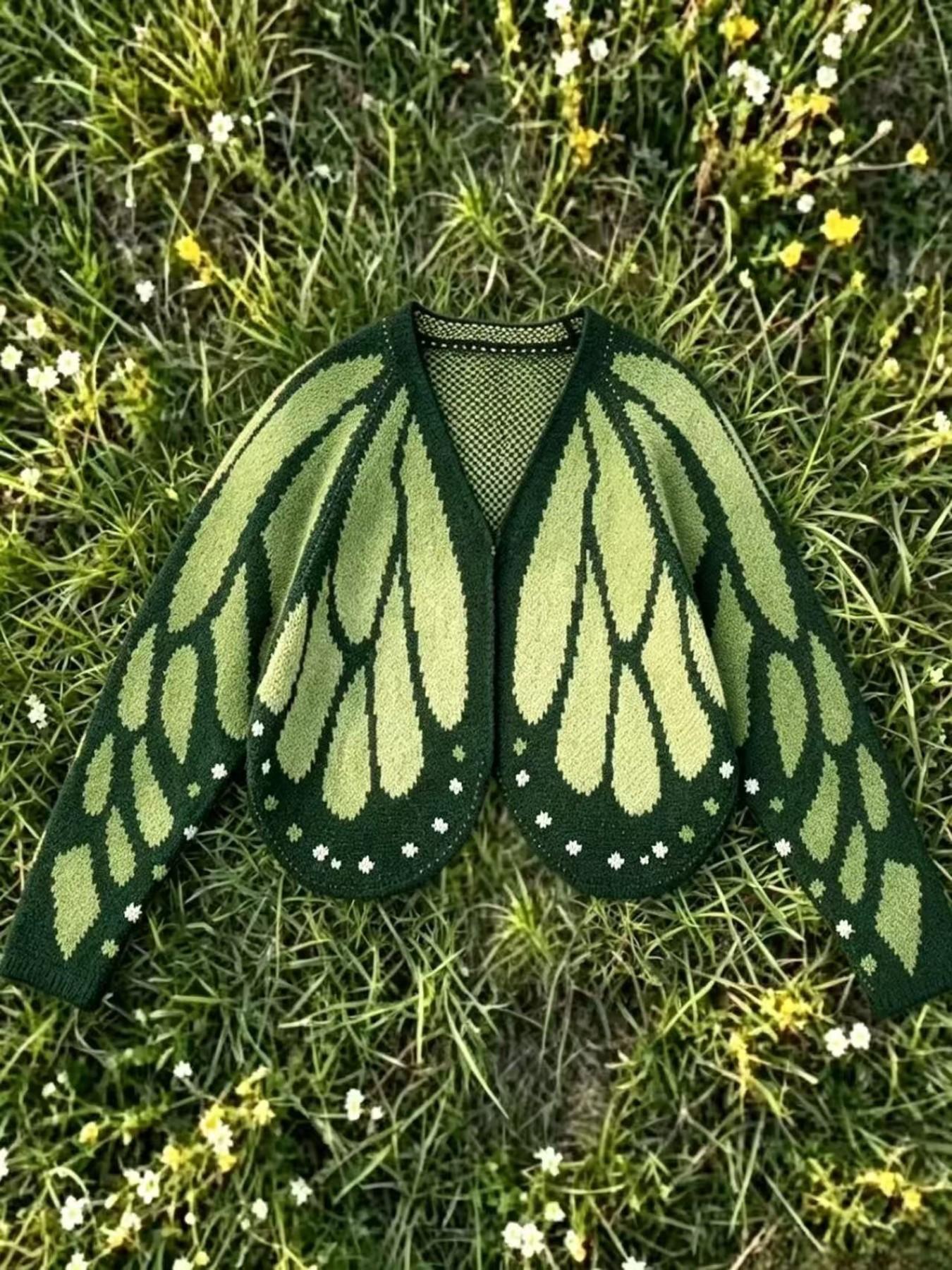Women's Trendy Butterfly Wings Knit Cardigan