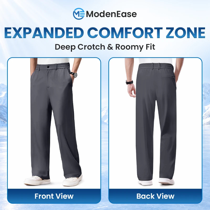 ModenEase - Ultra Comfort Ice Silk Flexible Casual Pants