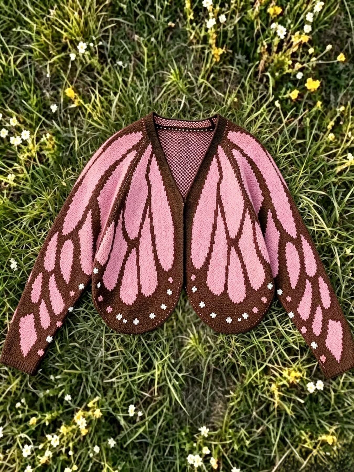 Women's Trendy Butterfly Wings Knit Cardigan