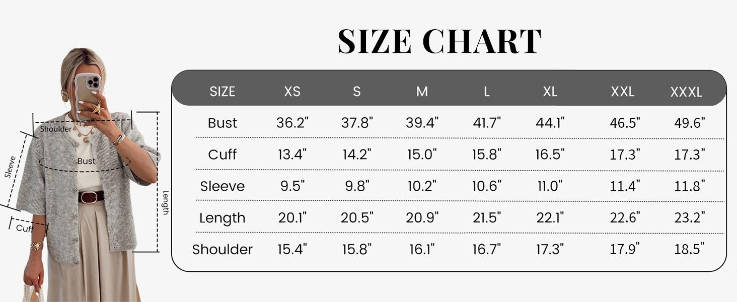 Tanming Women's Short Sleeve Cardigan Sweater - Crew Neck, Soft Ribbed Knitting Fabric, Button-Down, Fitted, Lightweight Breathable Clothes for Casual Office, Spring Summer Layering Cover Up (Women's Tops) #SpringStatements,summerwins,summeroutfits,vacati Tanming Women's Short Sleeve Cardigan Sweater - Crew Neck, Soft Ribbed Knitting Fabric, Button-Down, Fitted, Lightweight Breathable Clothes for Casual Office, Spring Summer Layering Cover Up (Women's Tops) #SpringStatements,summerwins,summeroutfits,vacati