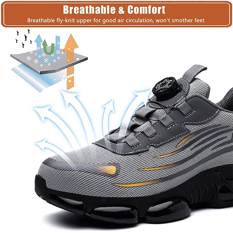 Men’s Dial Lace Slip Resistant Work Sneakers