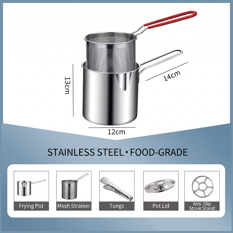 🔥Last day-50% Off ⏳ Multifunctional Stainless Steel Fryer