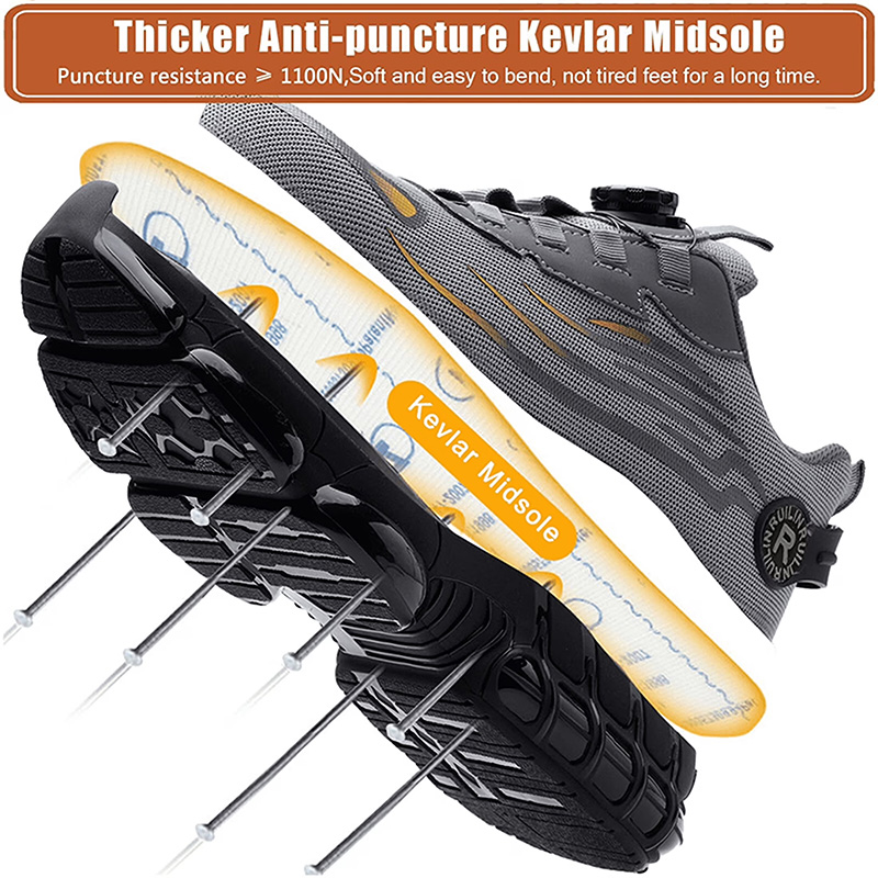 Men’s Dial Lace Slip Resistant Work Sneakers