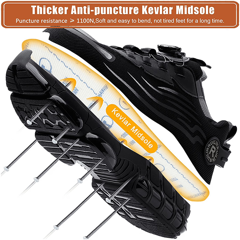 Men’s Dial Lace Slip Resistant Work Sneakers