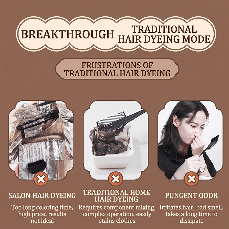 Non-stick Scalp Plant Based Hair Dye Comb
