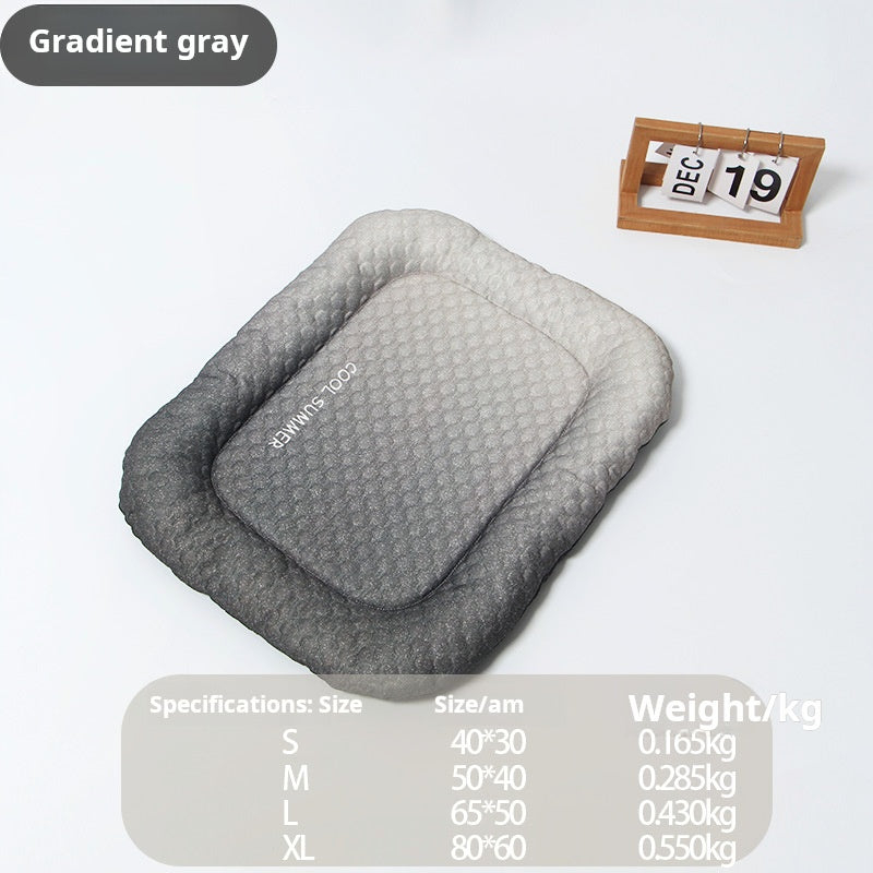 Pet Cooling Pad Mat For Dogs And Cats - Ice Silk Summer Cool Bed Blanket In Gradient Colours