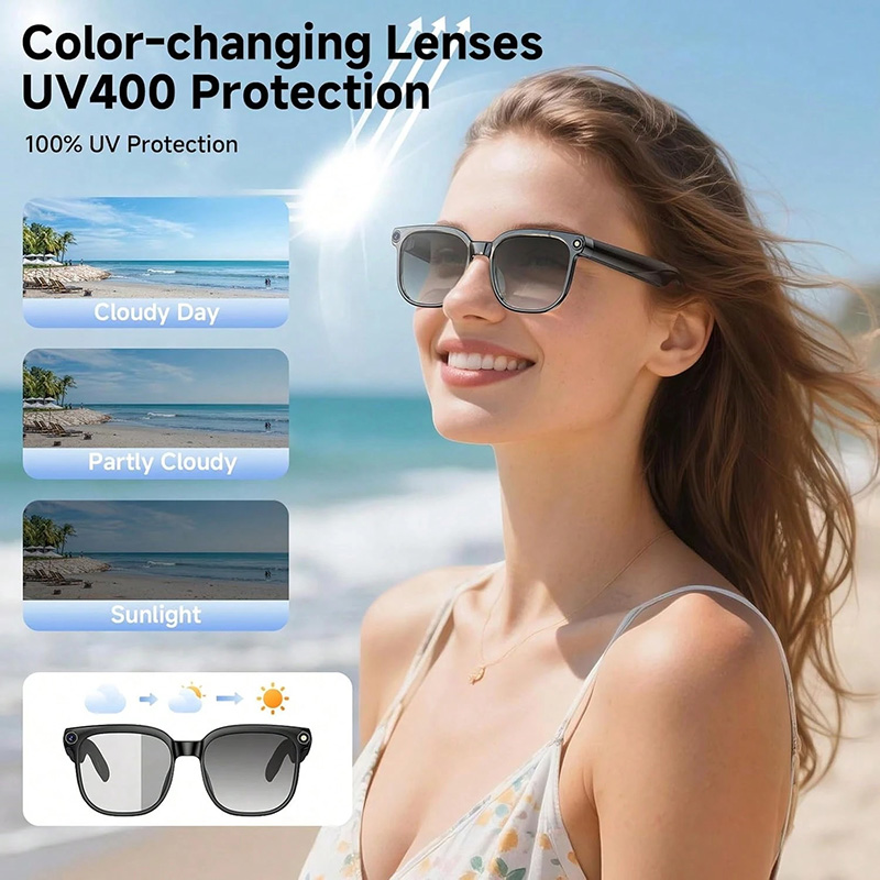 AI Bluetooth Smart Photochromic Sunglasses