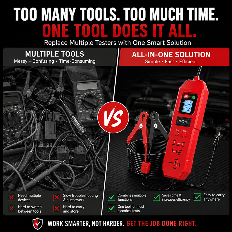 🚗3-in-1 Automotive Power Circuit Probe & Relay Tester – 12v/24v Electrical Diagnostic Tool