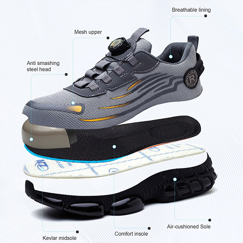 Men’s Dial Lace Slip Resistant Work Sneakers