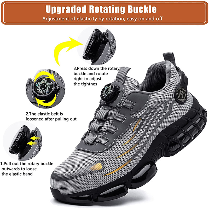 Men’s Dial Lace Slip Resistant Work Sneakers