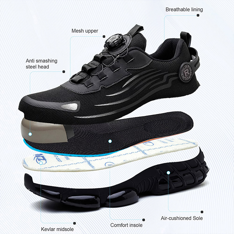 Men’s Dial Lace Slip Resistant Work Sneakers