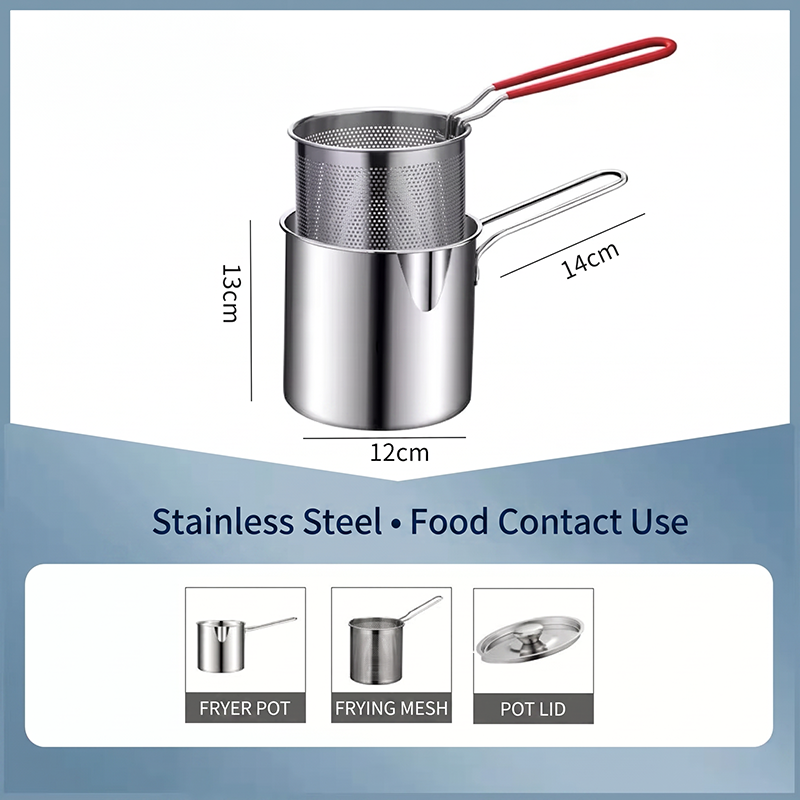 🔥Last day-50% Off ⏳ Multifunctional Stainless Steel Fryer