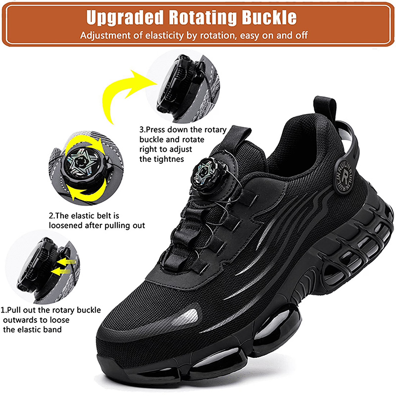 Men’s Dial Lace Slip Resistant Work Sneakers