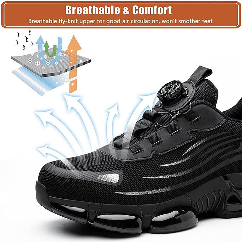 Men’s Dial Lace Slip Resistant Work Sneakers