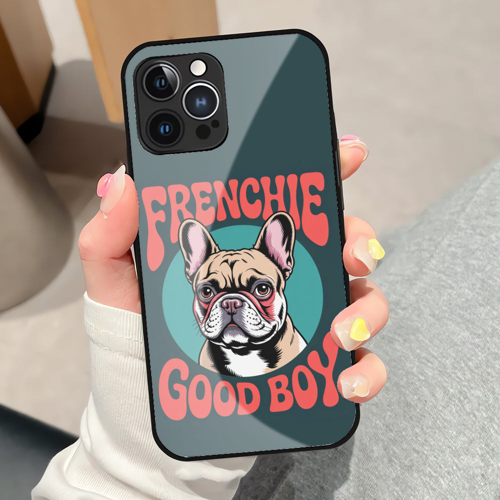Paisley - Iphone & Samsung Glass Case for Bulldog Owners-fadou