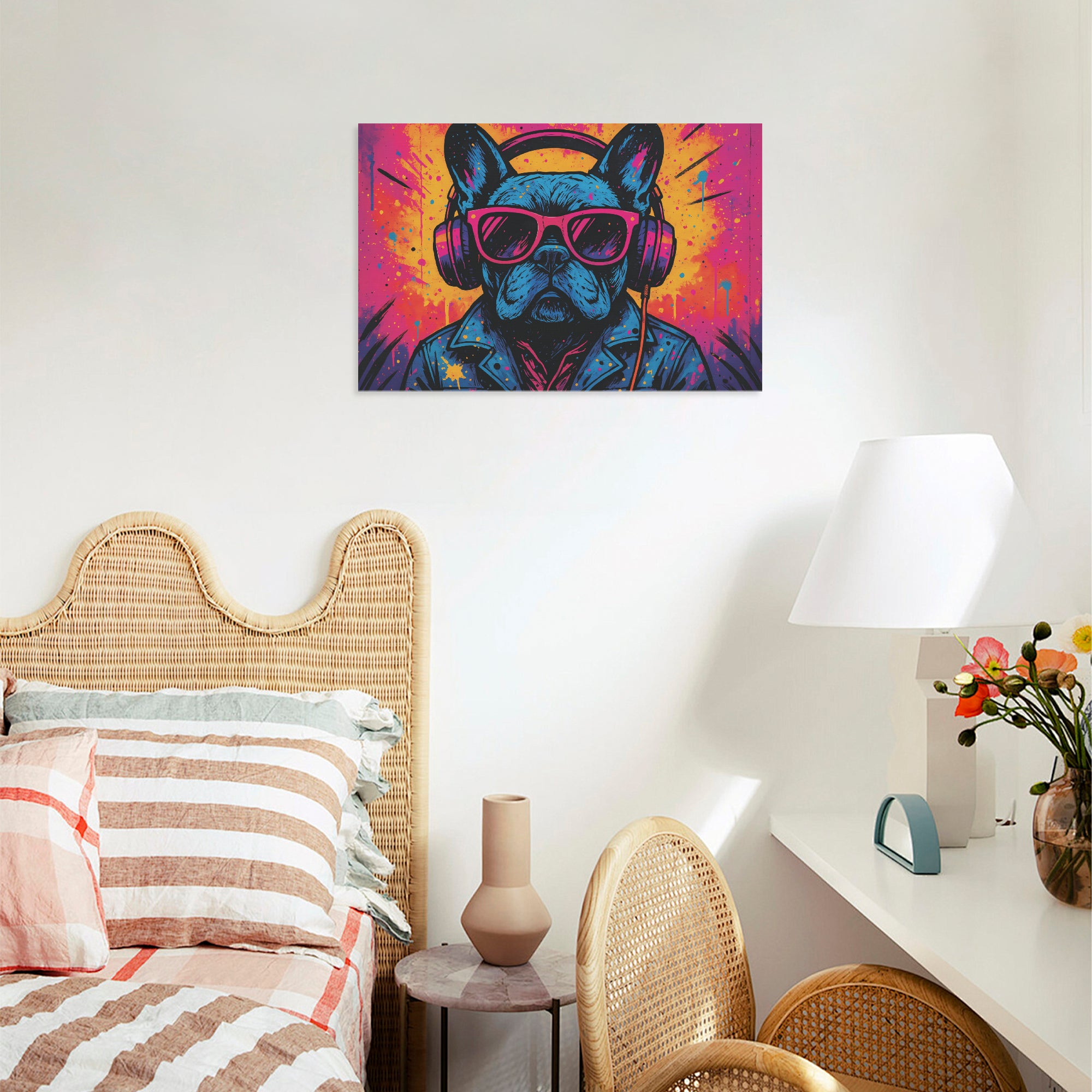 Piper Adorable Decorative Canvas for Frenchie Enthusiasts-fadou
