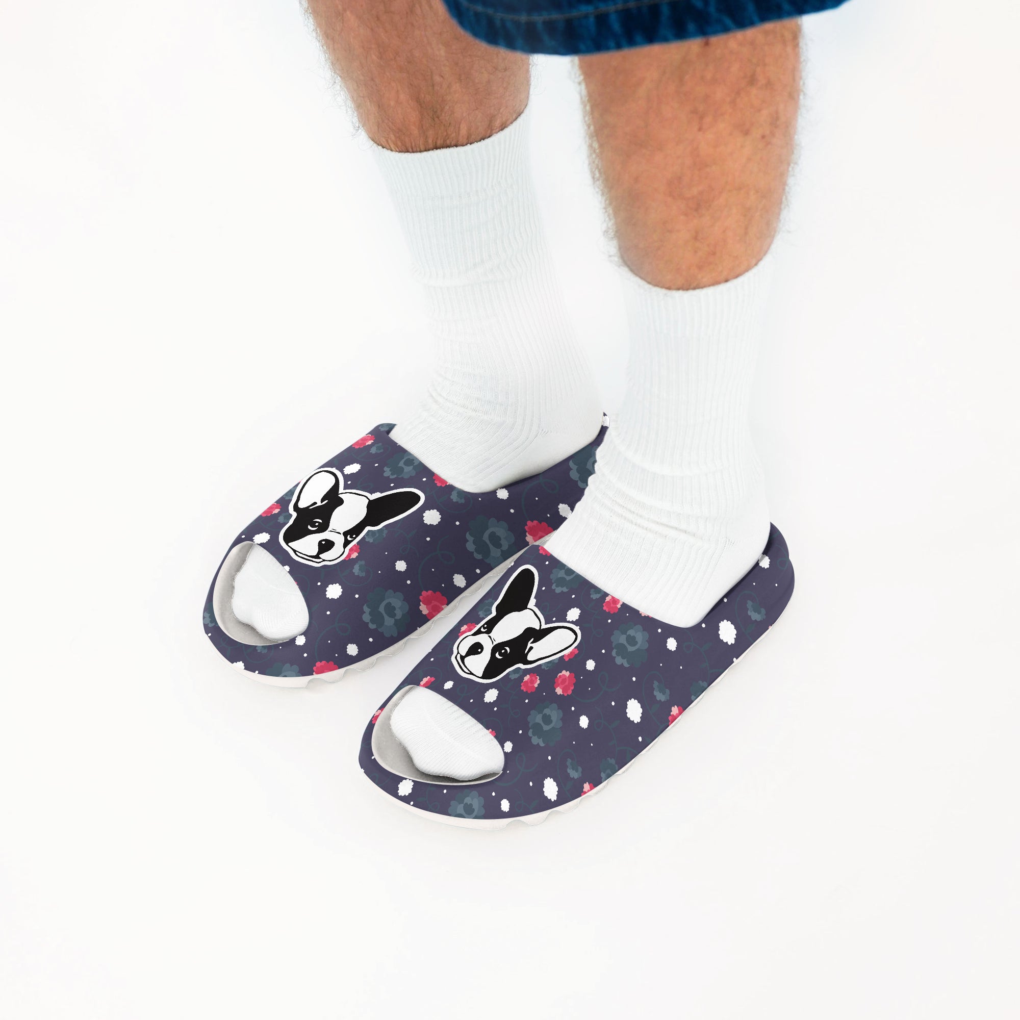 Camille French Bulldog Casual Sandals for Dog Park Days-fadou