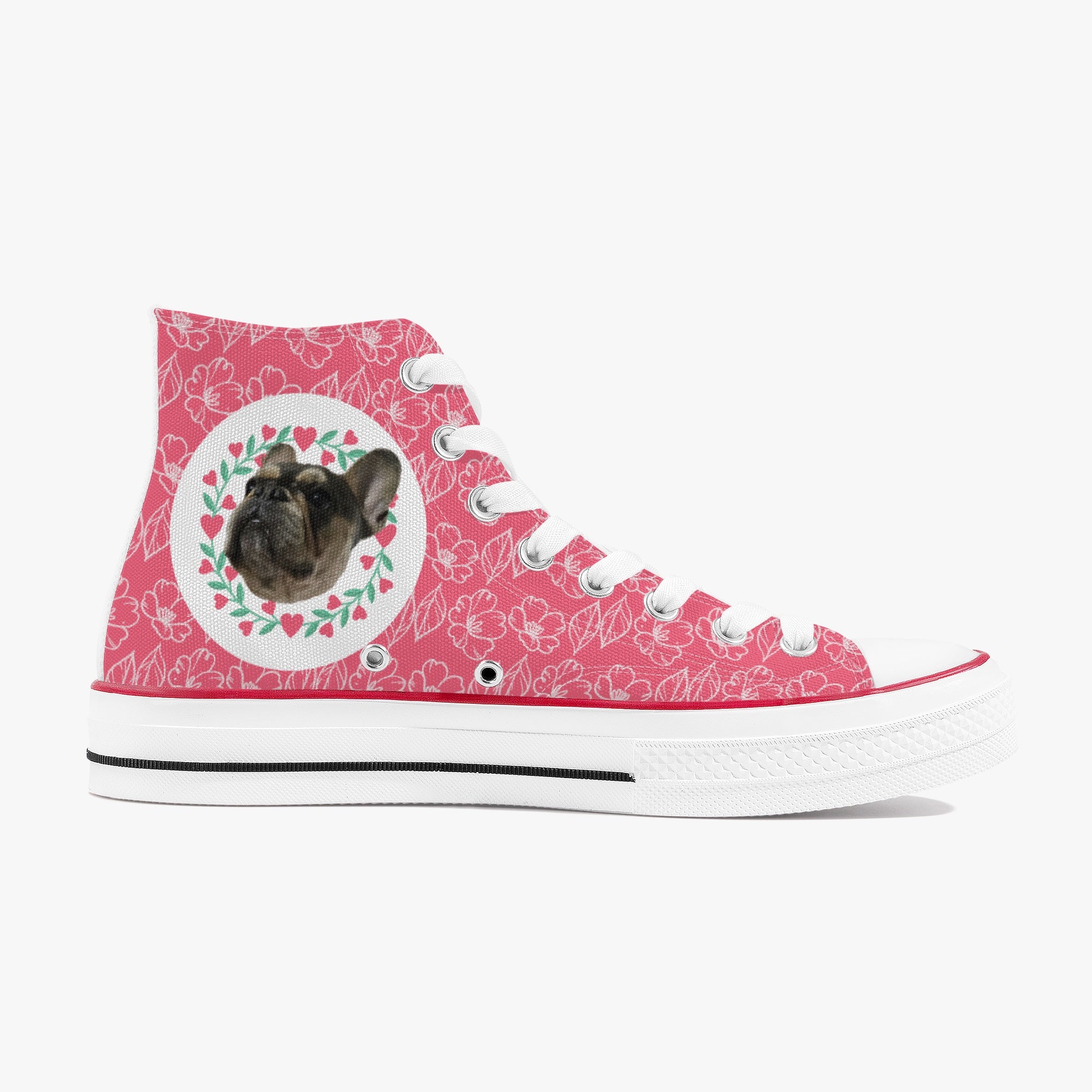 High-Top Personalized Classic Sneakers for Dog Park Days-fadou