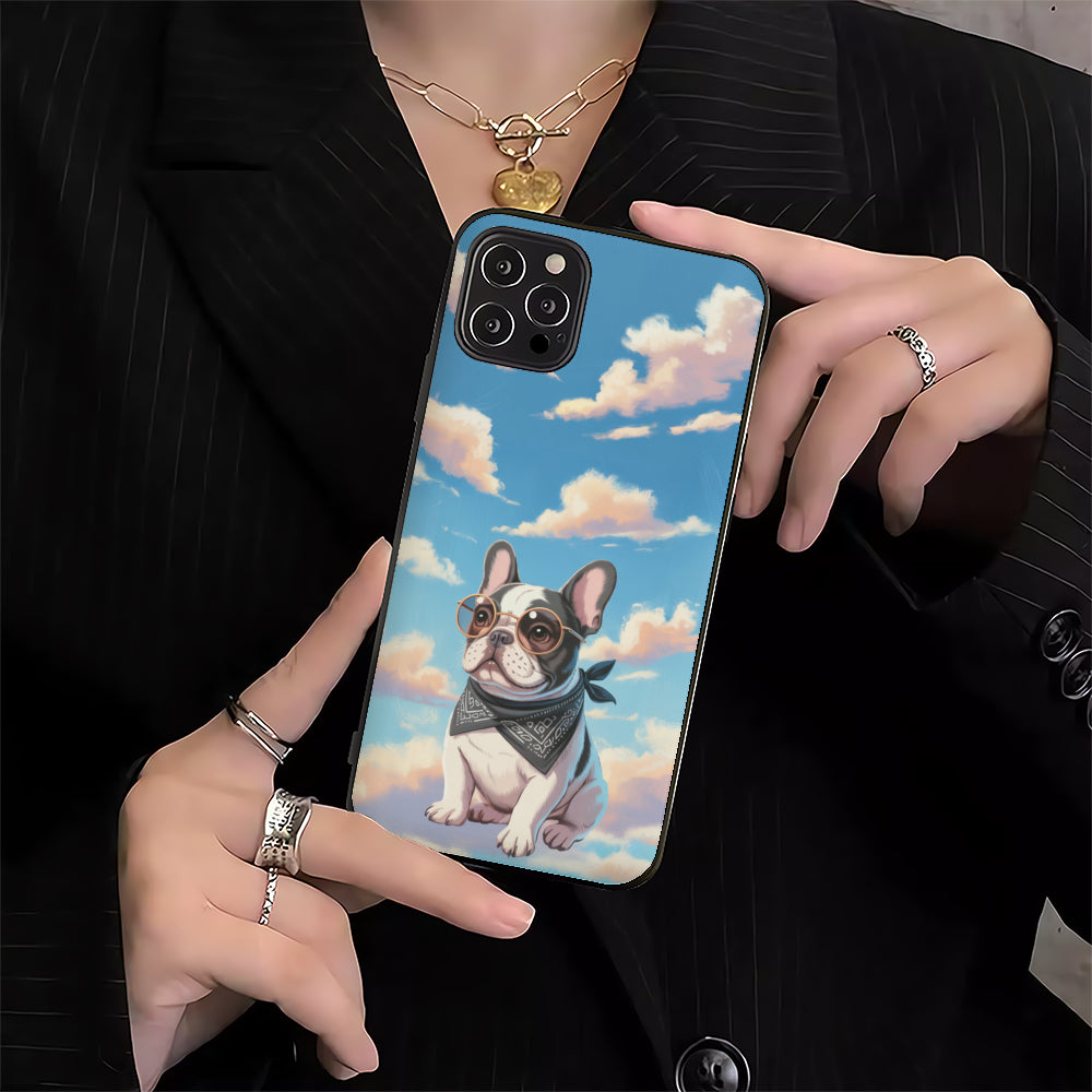 Lady French Bulldog Phone Case for Frenchie Enthusiasts-fadou