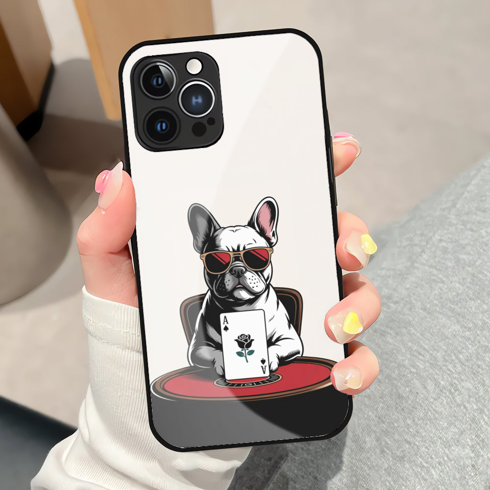 Buddy - Iphone & Samsung Glass Case for Frenchie Enthusiasts-fadou