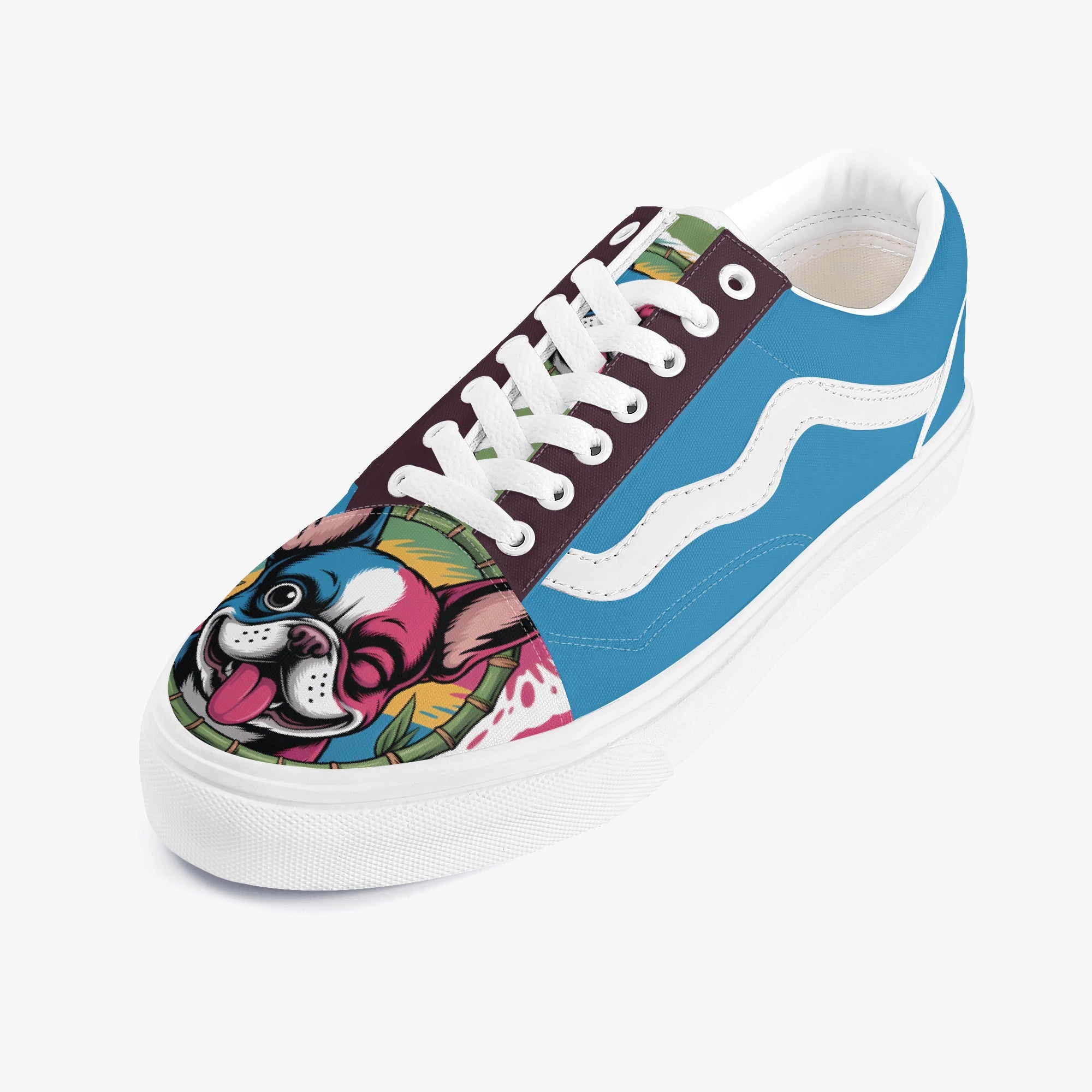 French Bulldog Trendy Classic Sneakers for Frenchie Fans-fadou