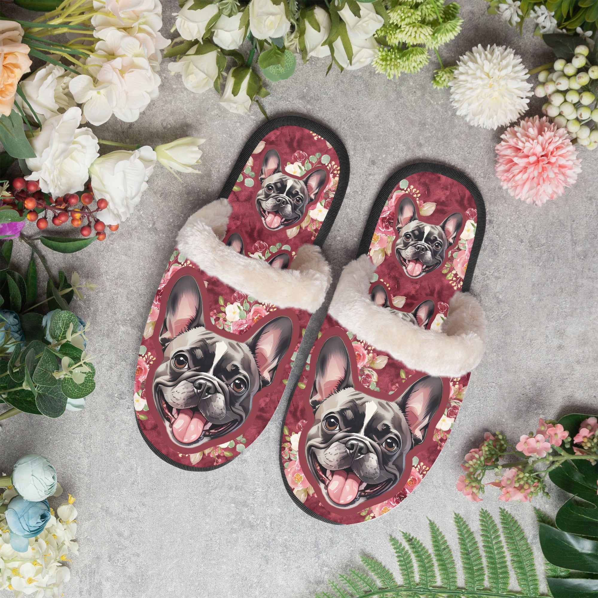 French Bulldog Cozy House Slippers for Frenchie Enthusiasts-fadou