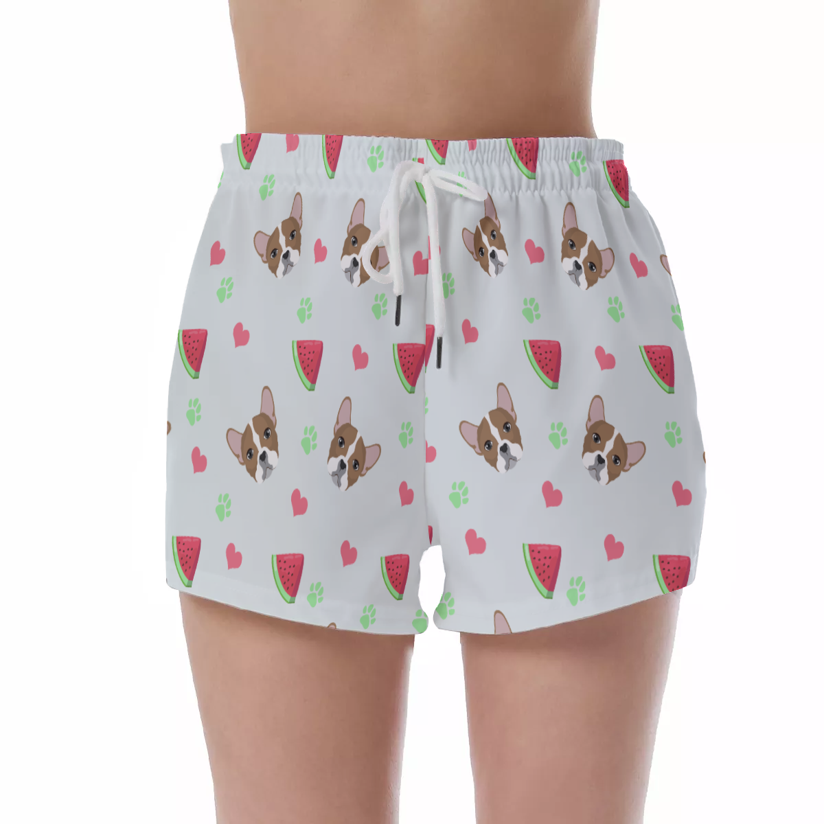 LUNA - Women's Short Pants for Frenchie Fans Everywhere-fadou